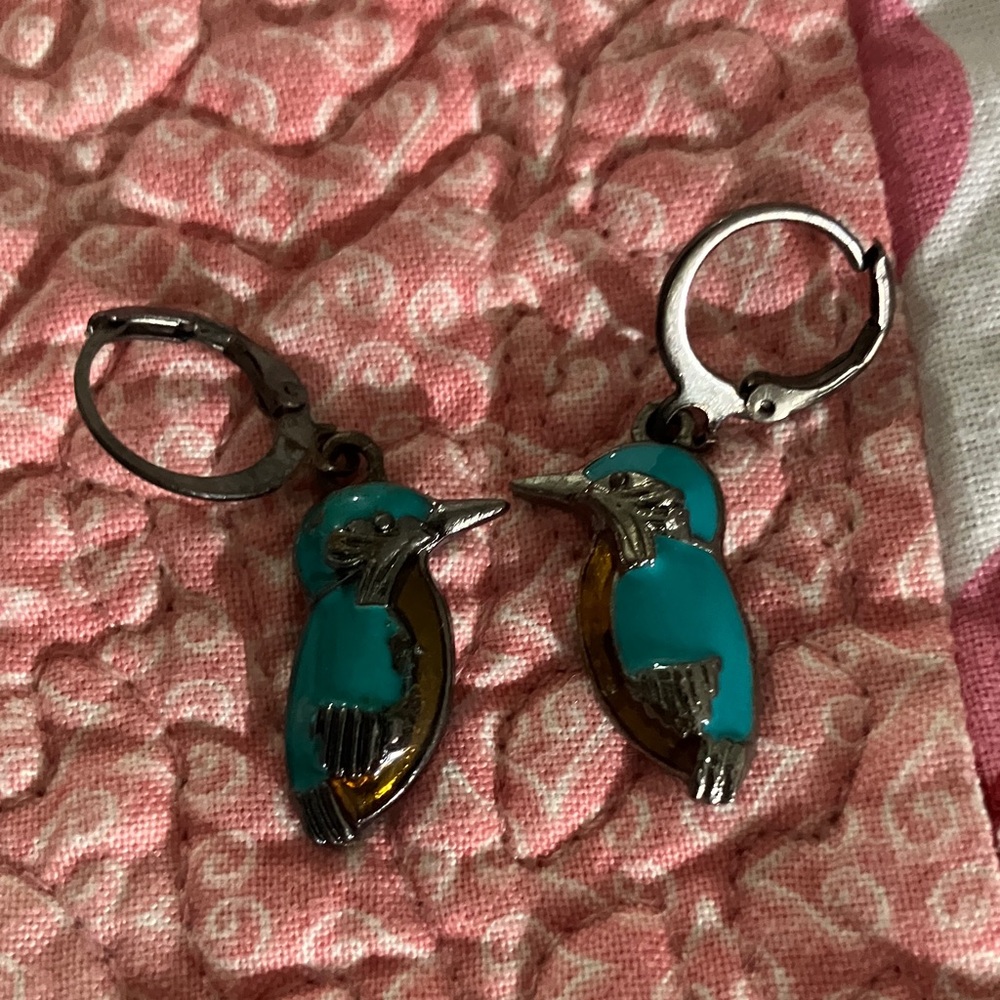 Colorful Bird Earrings